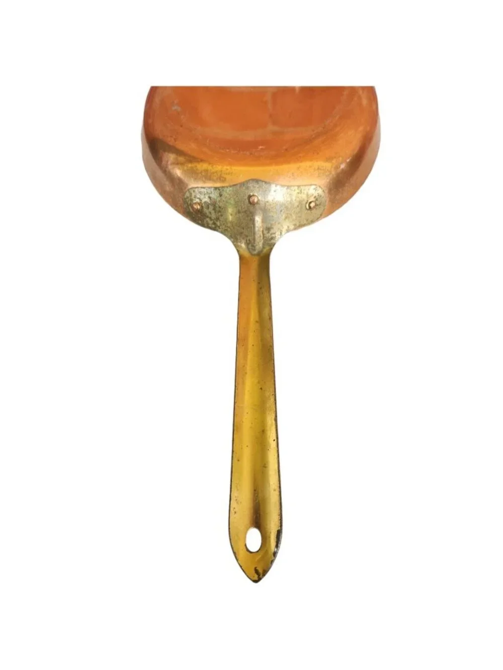 Vintage Oval Copper FISH Saute Pan 3 Rivet Brass Handle Made in Portugal